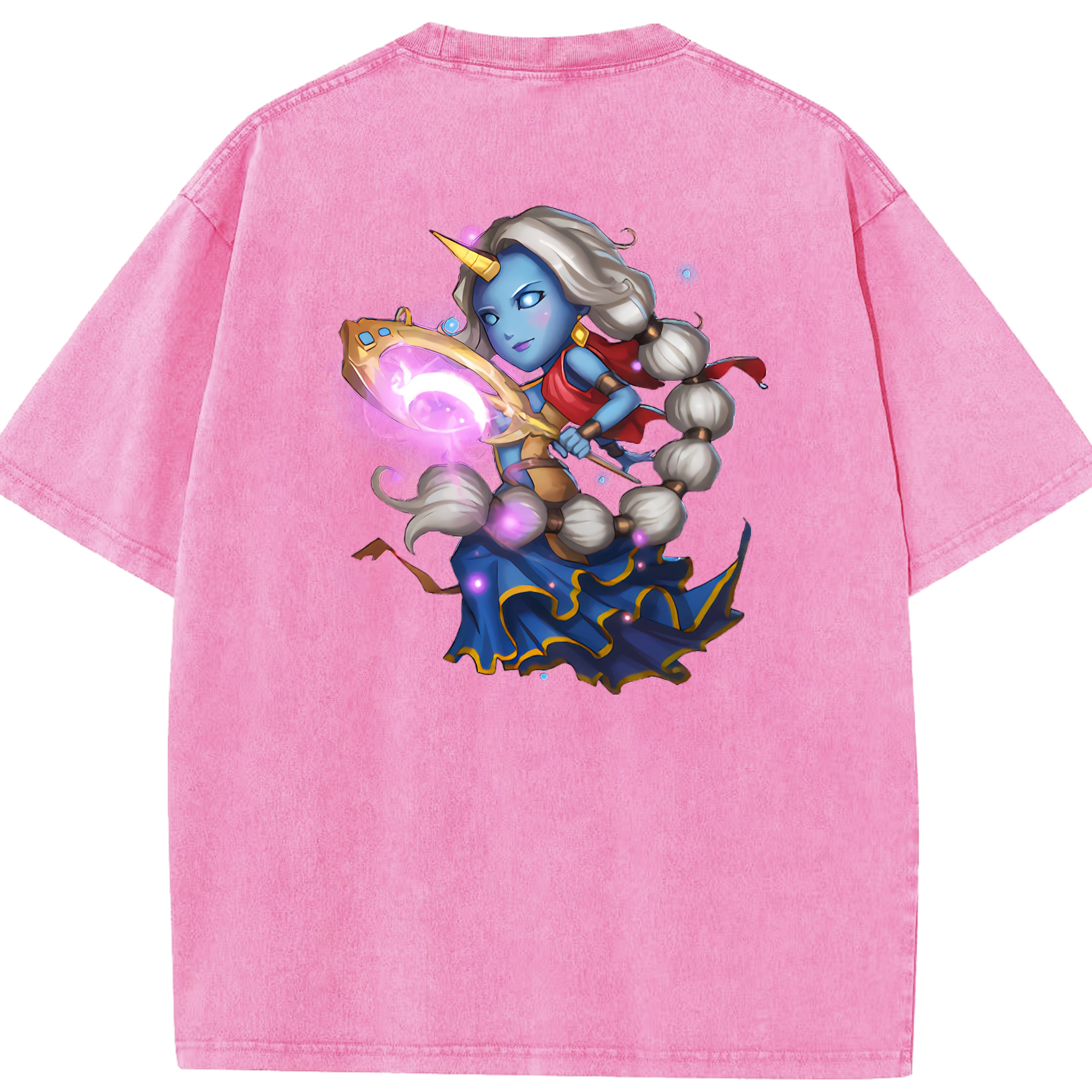 リーグ・オブ・レジェンド League of Legends LOL 綿100% ヴィンテージ風 半袖Tシャツ（背面プリント）